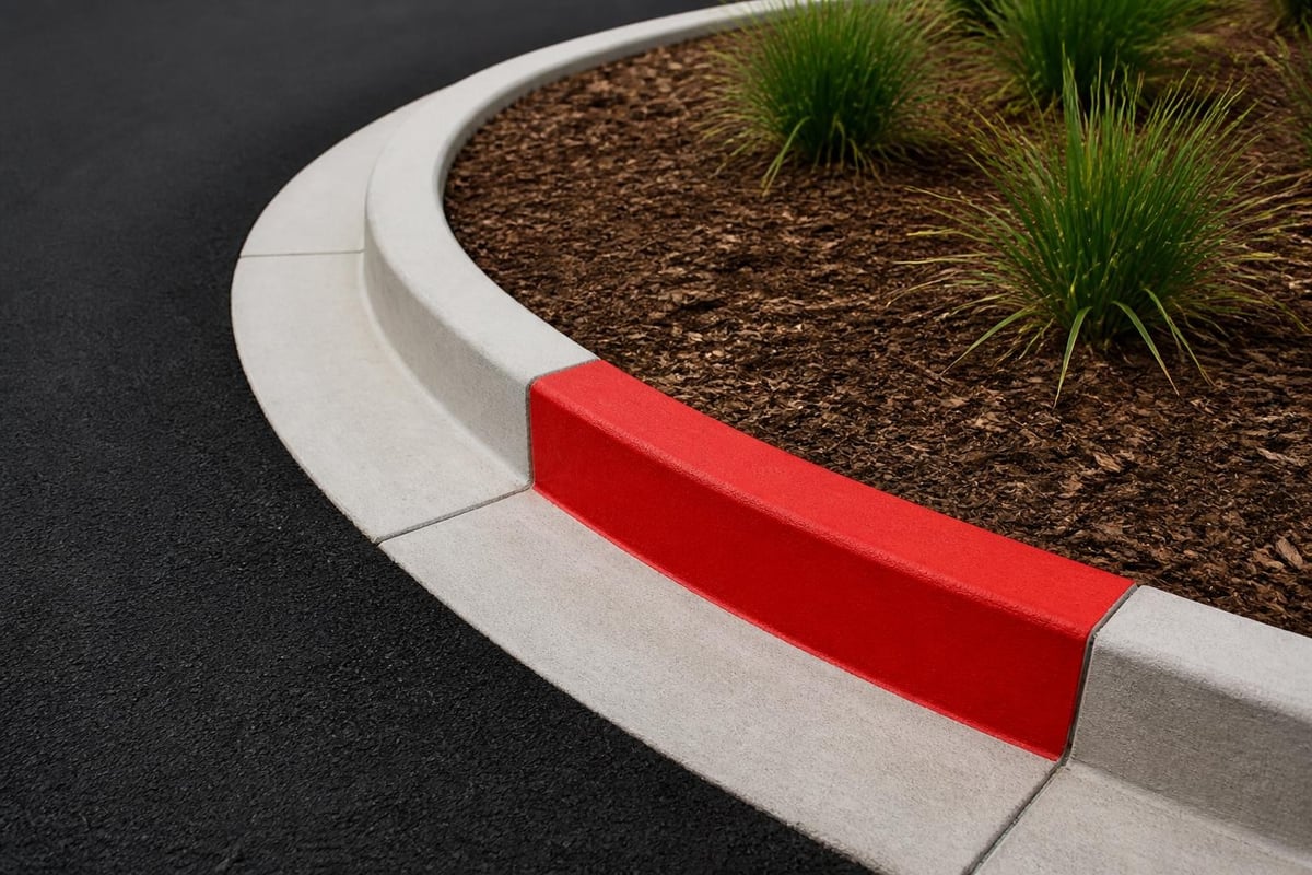Curved kerbing geometric planning principles