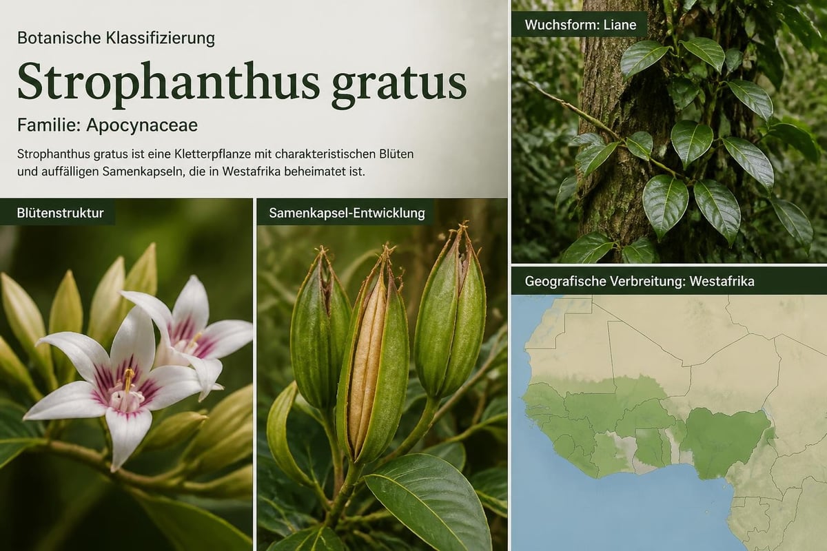 Strophanthus gratus botanische Merkmale