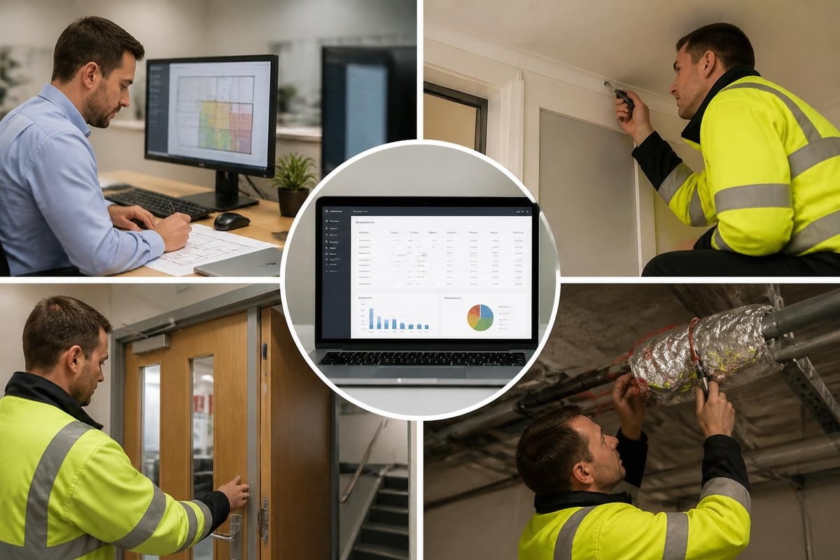 Fire safety compliance workflow