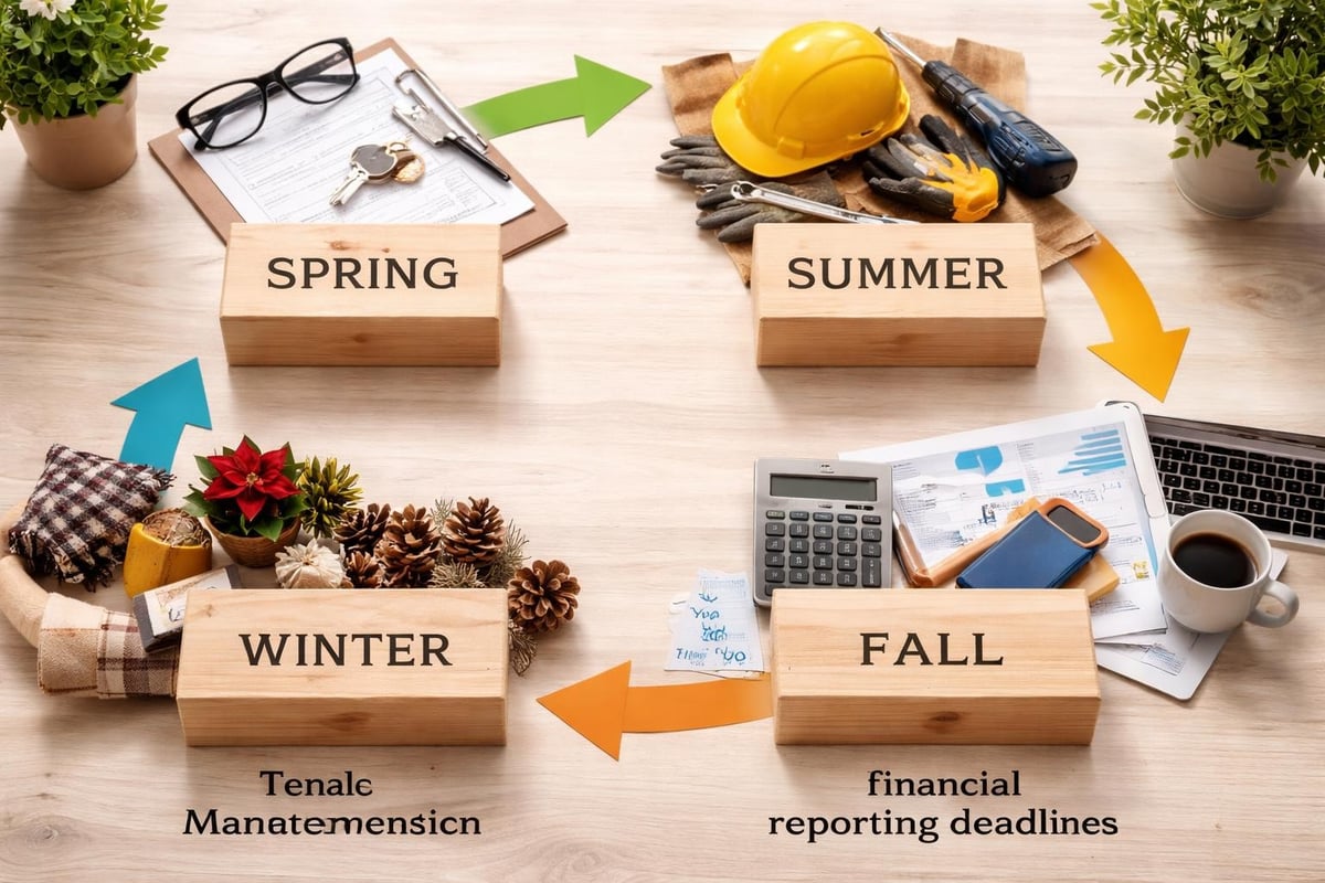 Annual property management timeline