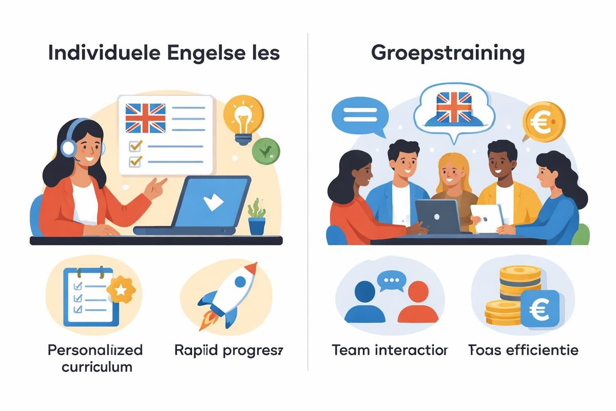 Individuele versus groepslessen Engels