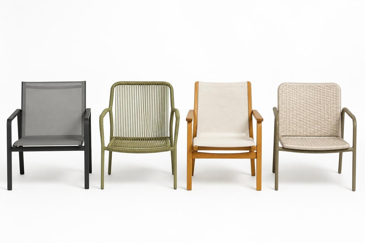 Low lawn chair materials comparison