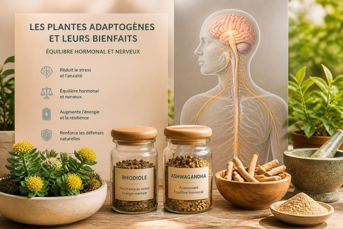 Plantes adaptogènes pour stress chronique