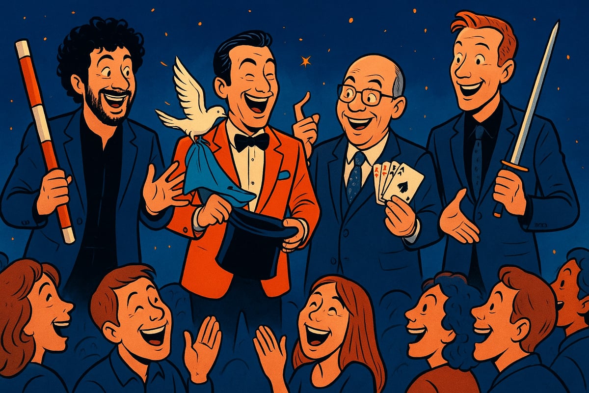Portraits et inspirations : magiciens humoristes incontournables