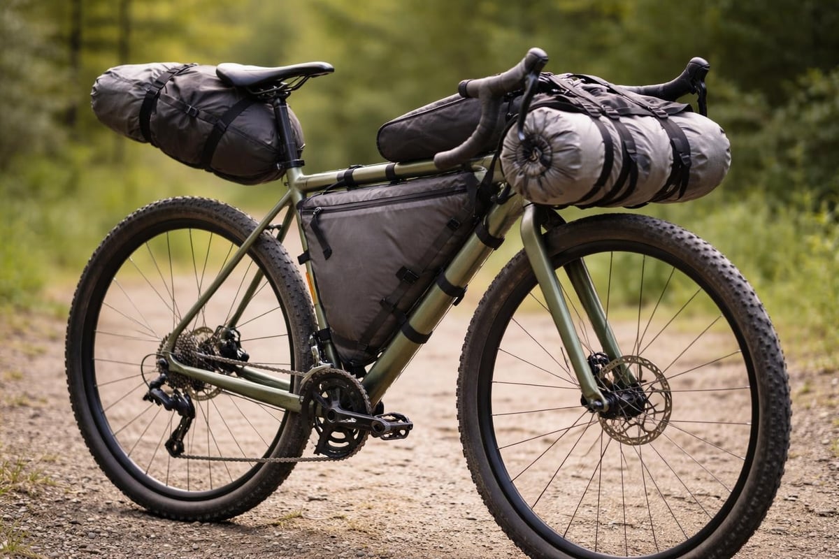Bikepacking bag placement strategy