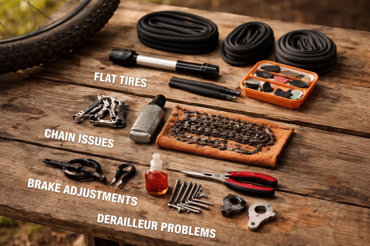 Bikepacking repair priorities