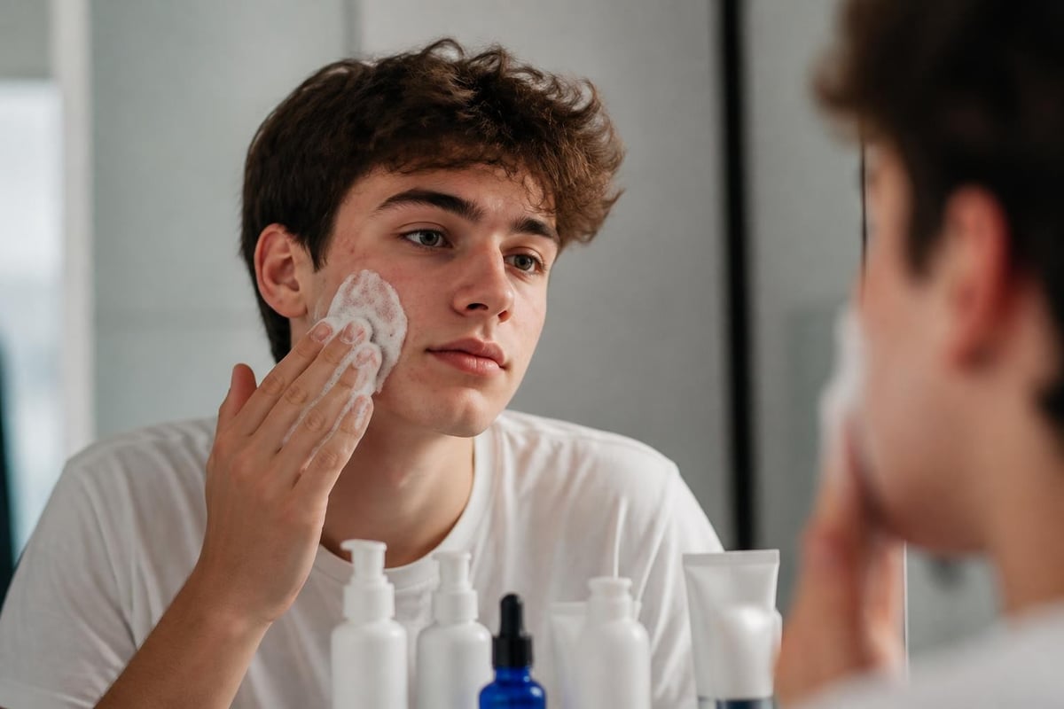 Youth acne treatment progression