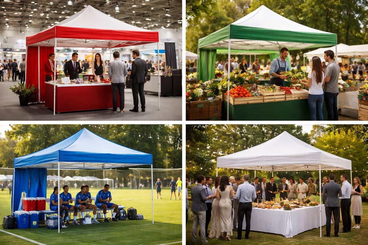 Custom tent branding applications