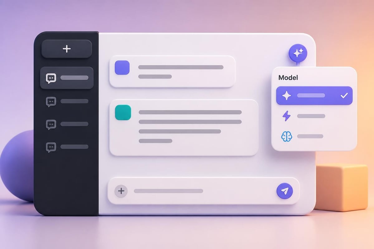ChatGPT interface navigation