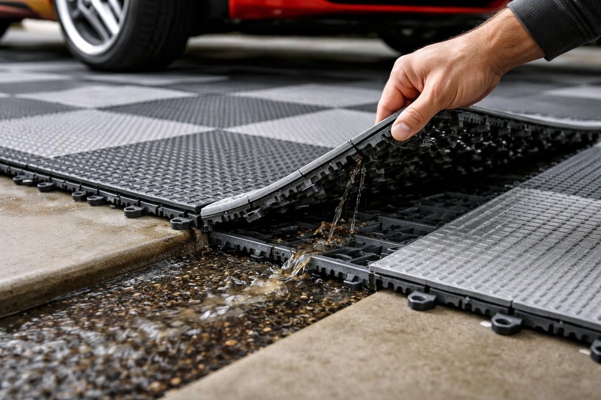 Tile drainage system