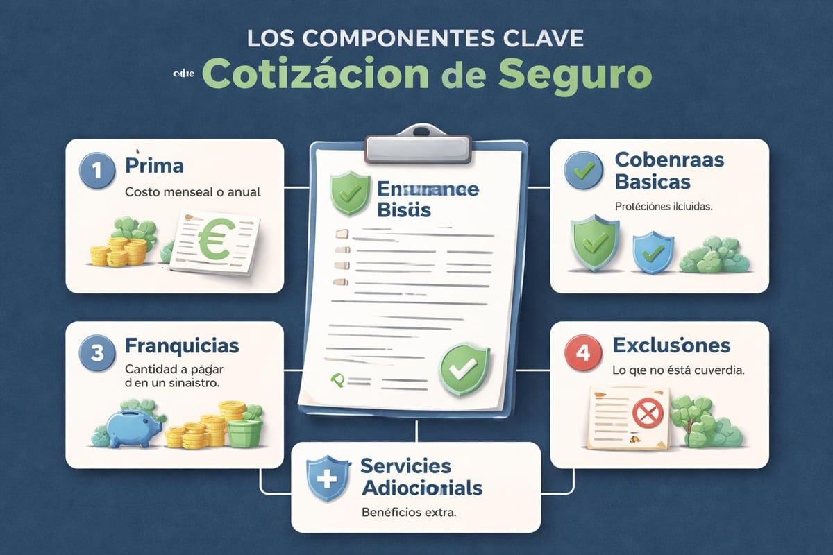 Cotizaciones de Seguros de Autos: Guía Completa 2026 1 Elementos de una cotización de seguro de auto