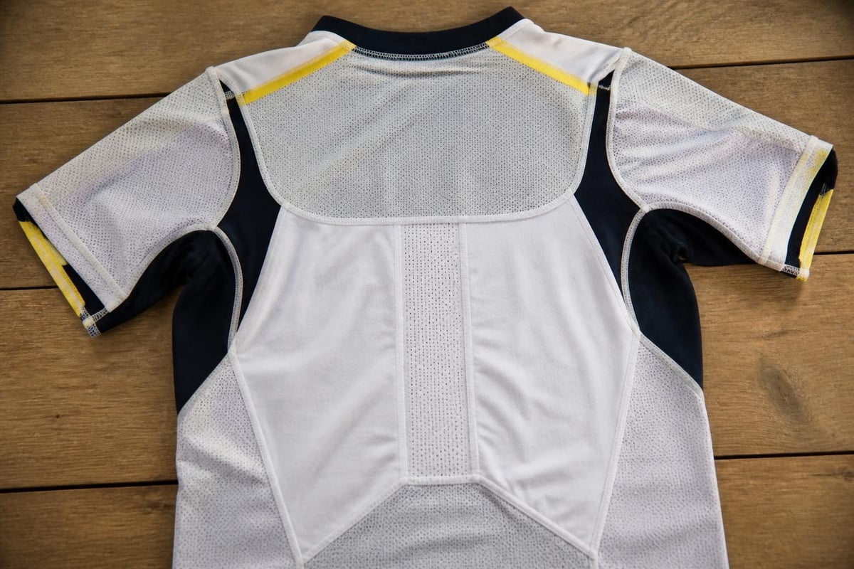 Rugby jersey technical features