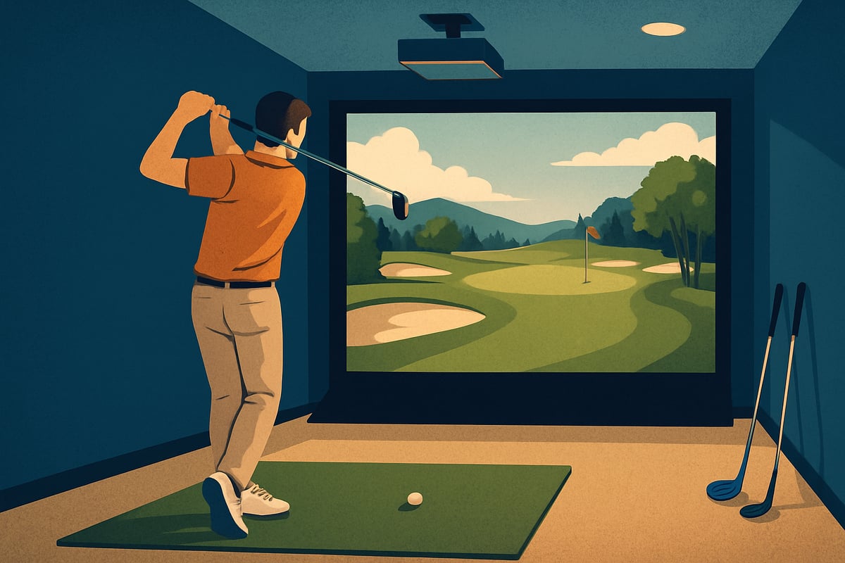 Steg-för-steg: Så spelar du på en golfsimulator