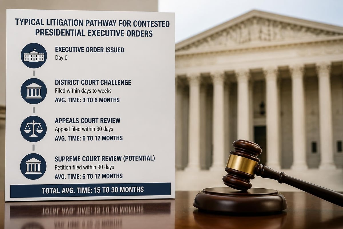 Timeline of executive order litigation