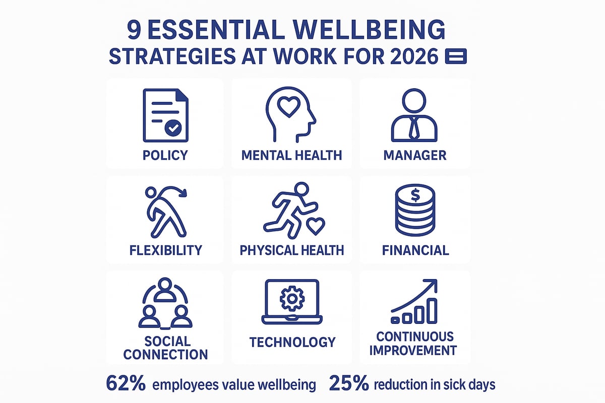 9 Essential Wellbeing Strategies at Work for 2026 Success