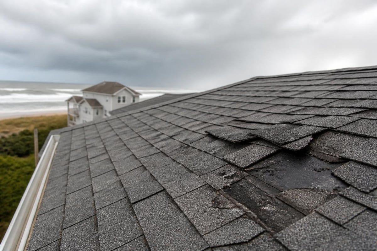 Coastal weather impact on shingles