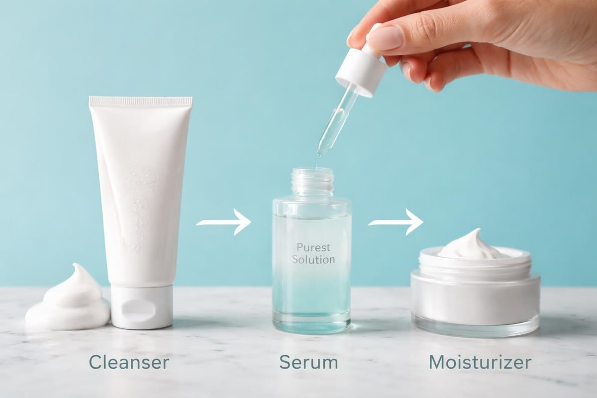Serum application technique