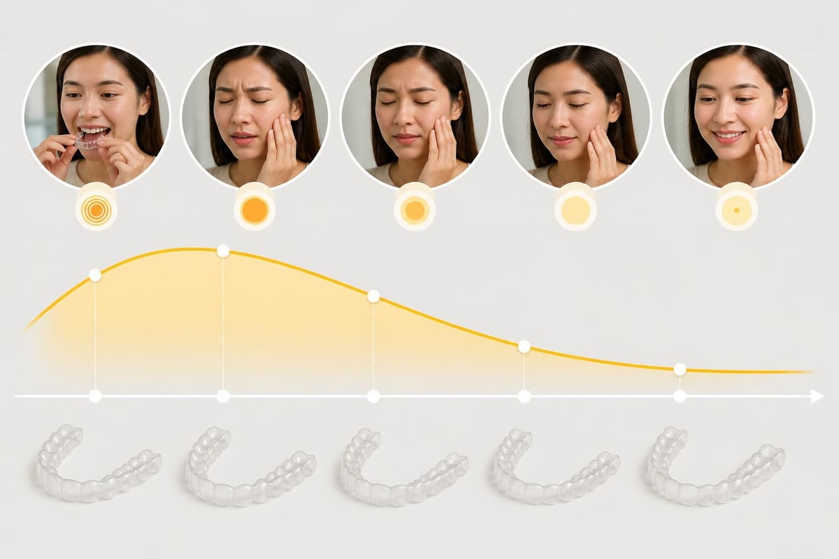 Clear aligner pain timeline