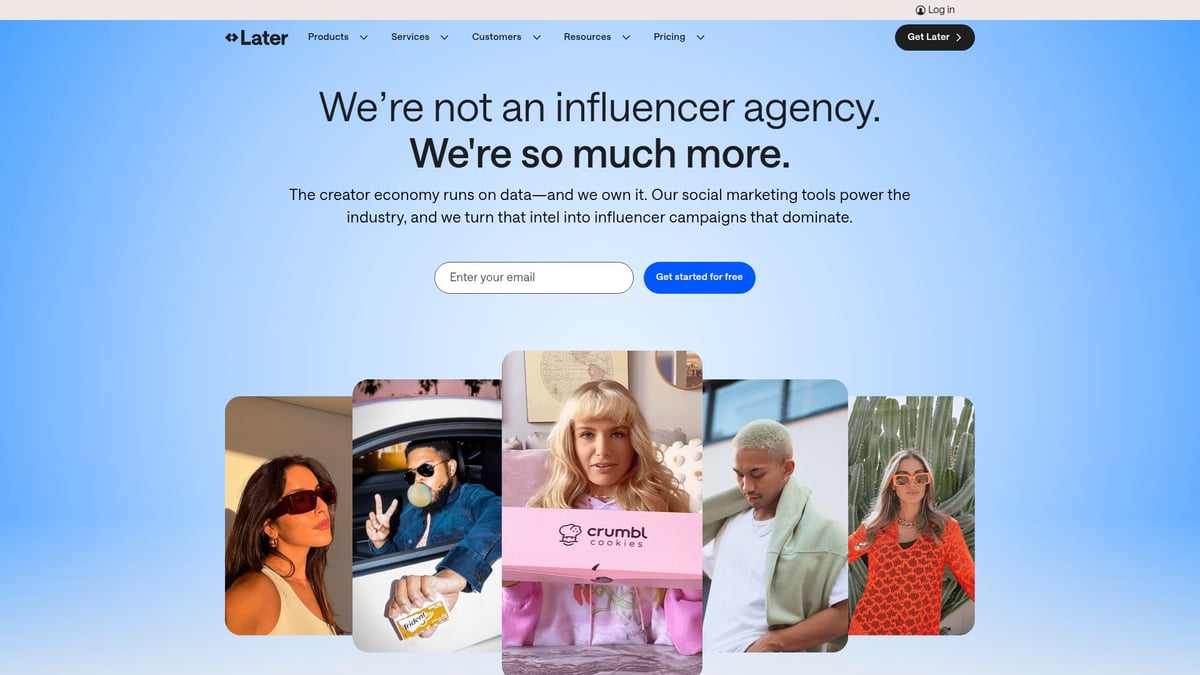 7 Social Media Marketing Services to Boost Your Brand in 2025 - Later: Visual Content Planning & Instagram Growth