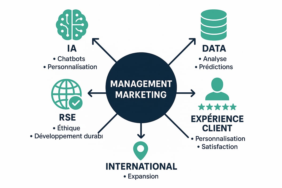 Innovations, IA et tendances majeures du management marketing