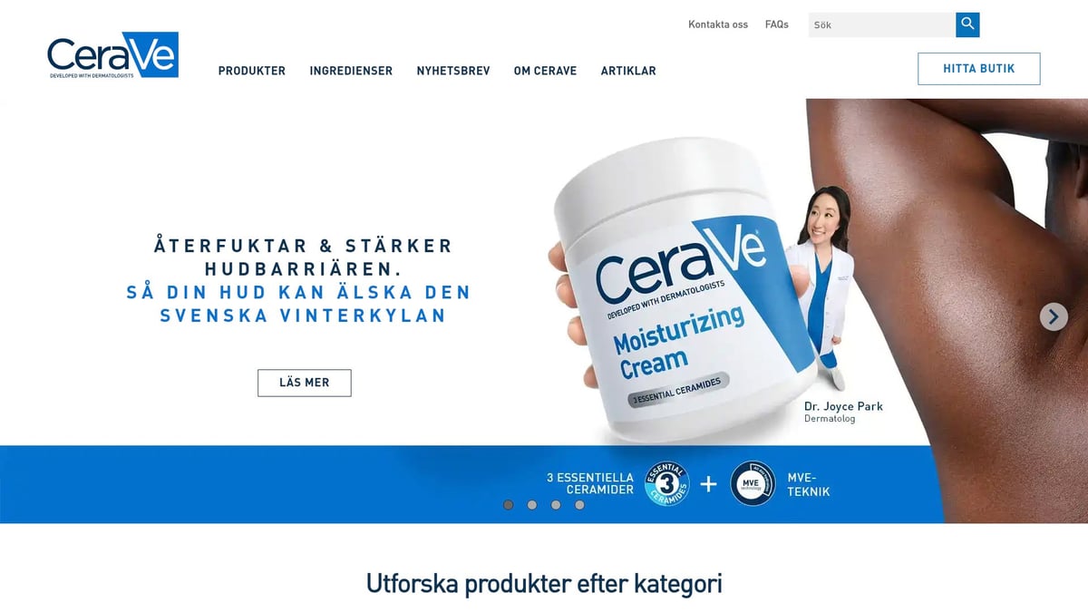 7 Best Moisturizing Cream Products For Radiant Skin 2025 - CeraVe Moisturizing Cream (Price: about 179 kr)