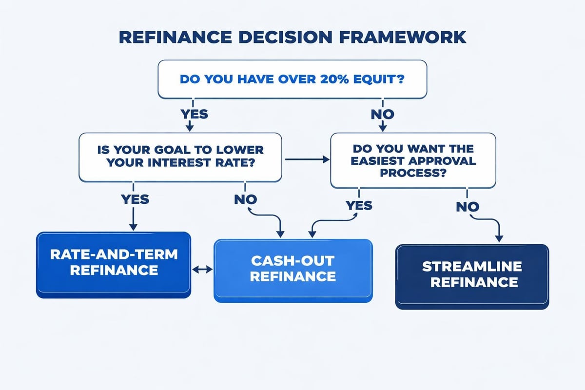 Refinance decision flowchart