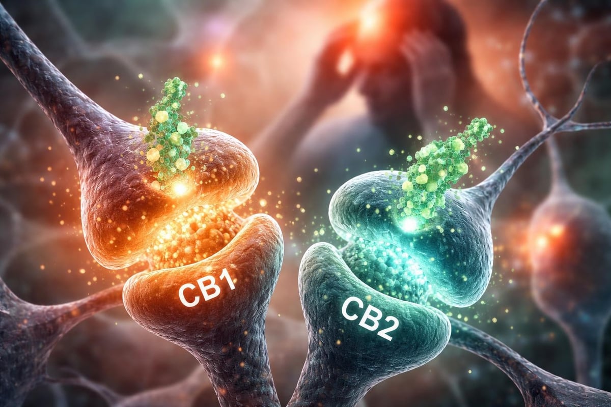 CBD endocannabinoid system interaction