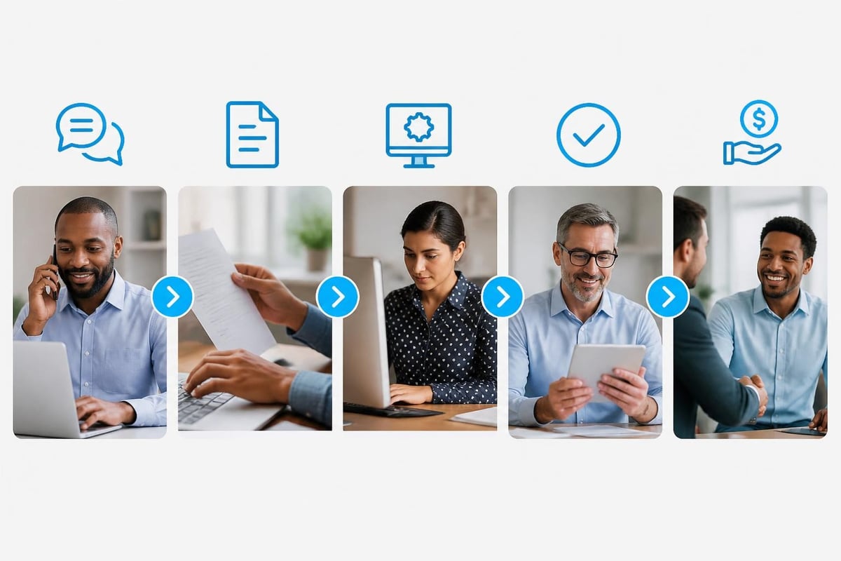Digital funding application workflow