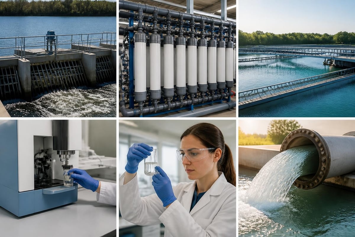 Water treatment process flow