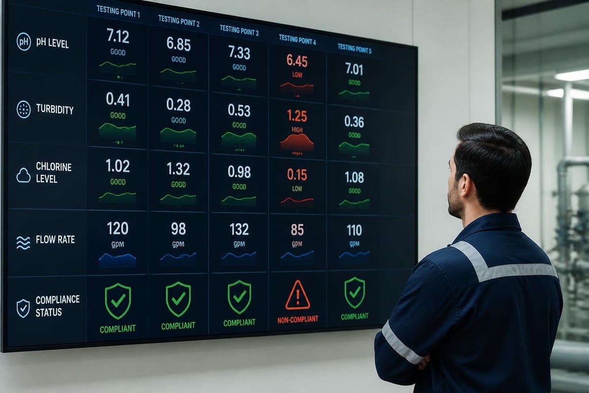 Water quality monitoring dashboard