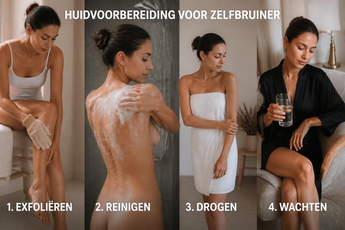 Huidvoorbereiding voor zelfbruiner