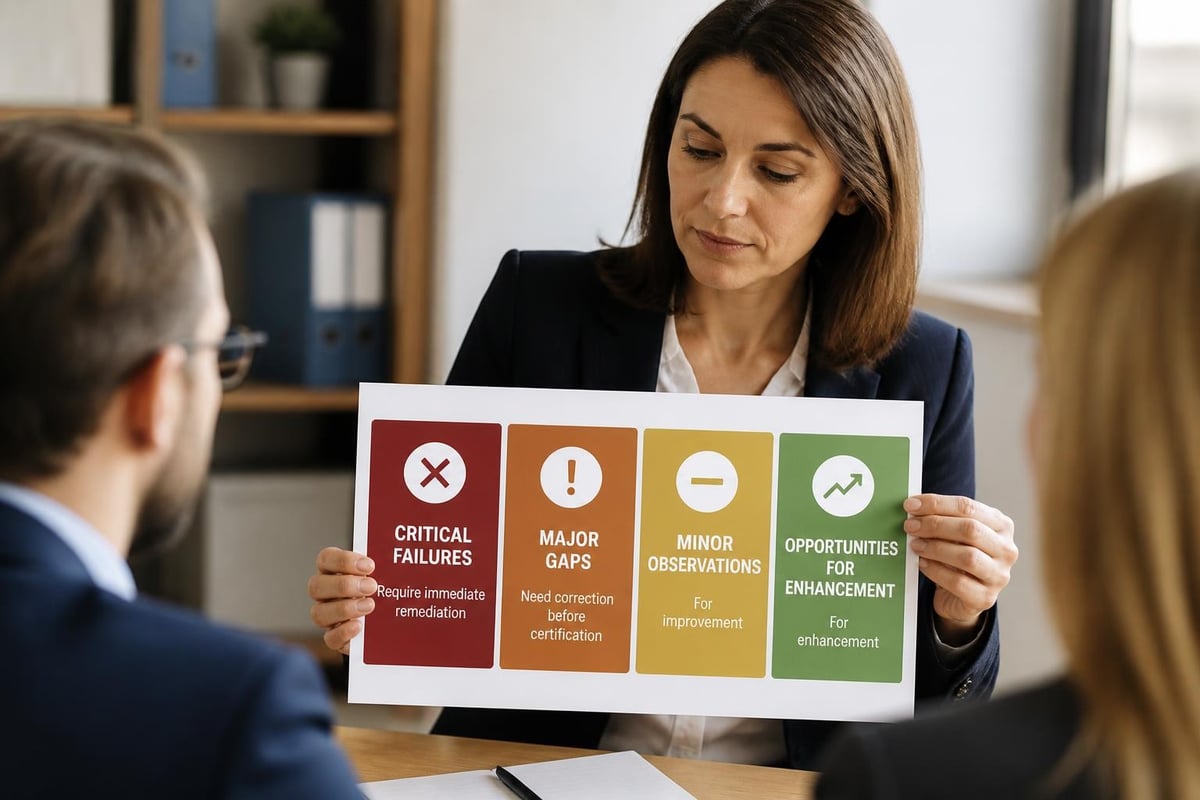 Audit findings severity