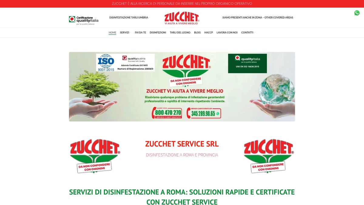 Perche Ci Sono Le Blatte: Guida Pratica 2026 - Disinfestazione professionale a Roma: quando scegliere Zucchet Service