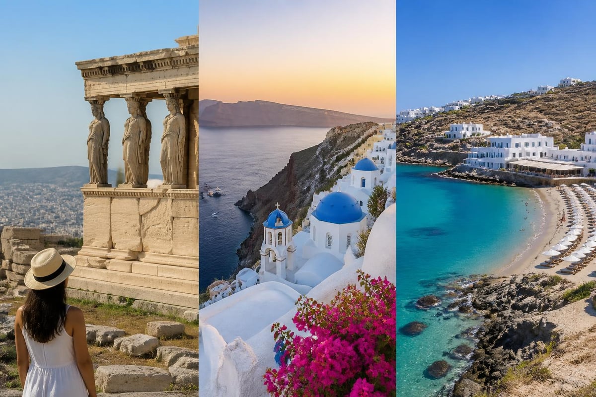 Greece multi-destination itinerary