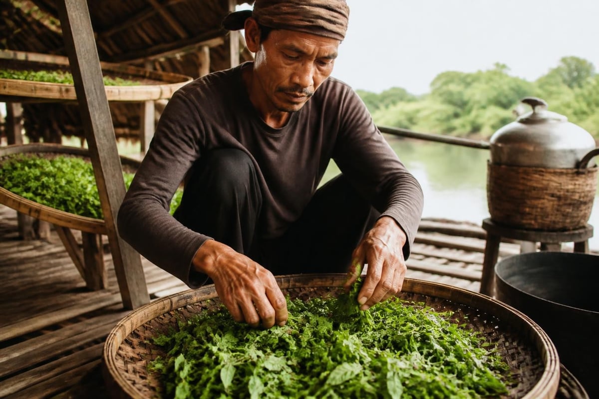 Traditional patchouli processing methods