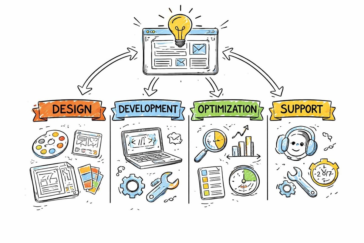 Web development service layers
