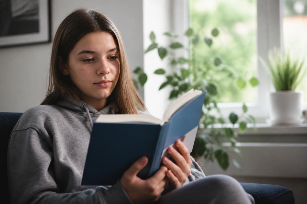 Teen development through reading