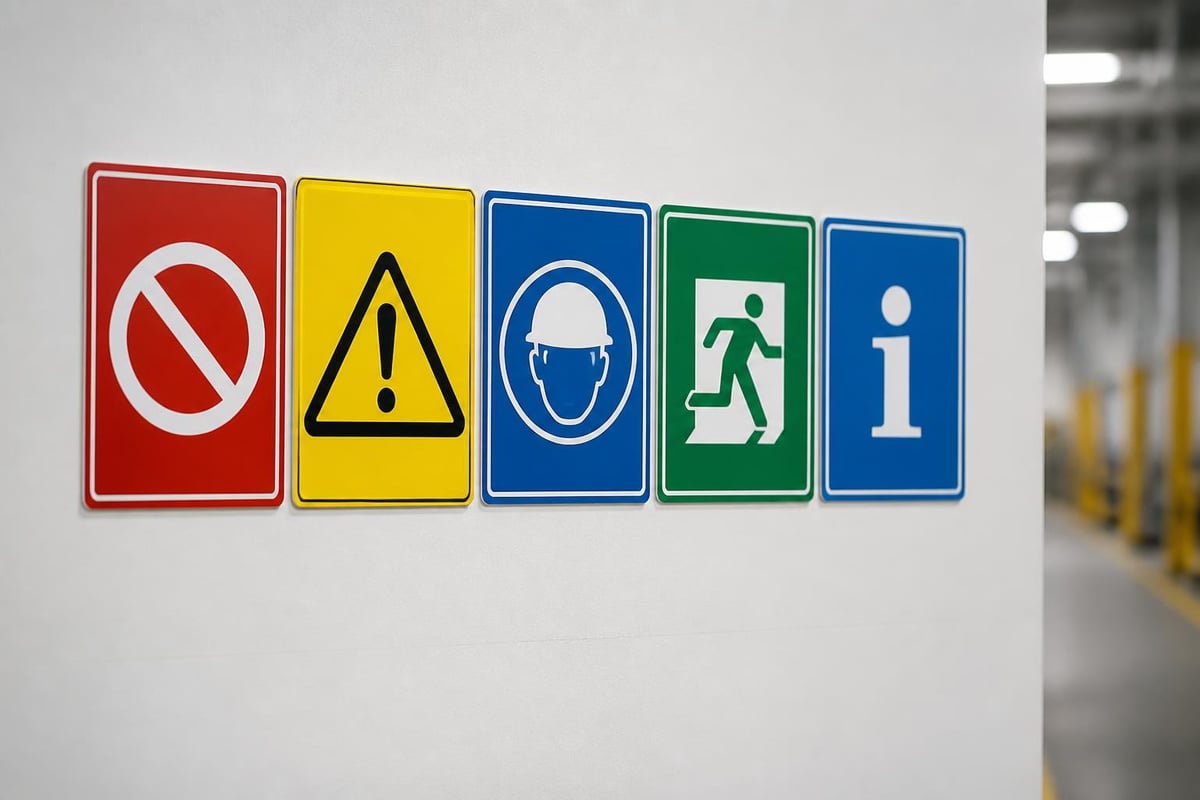 Categories of workplace safety signs