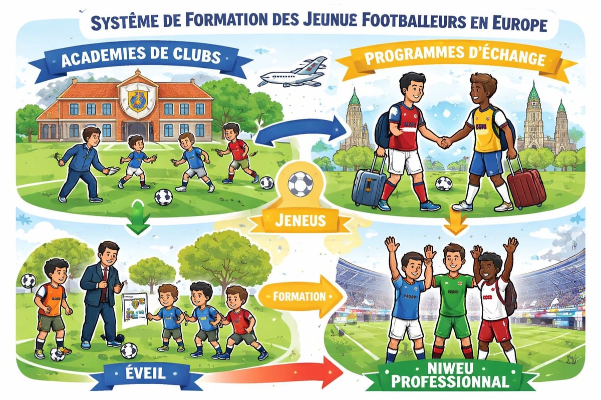 Formation jeunes football Europe
