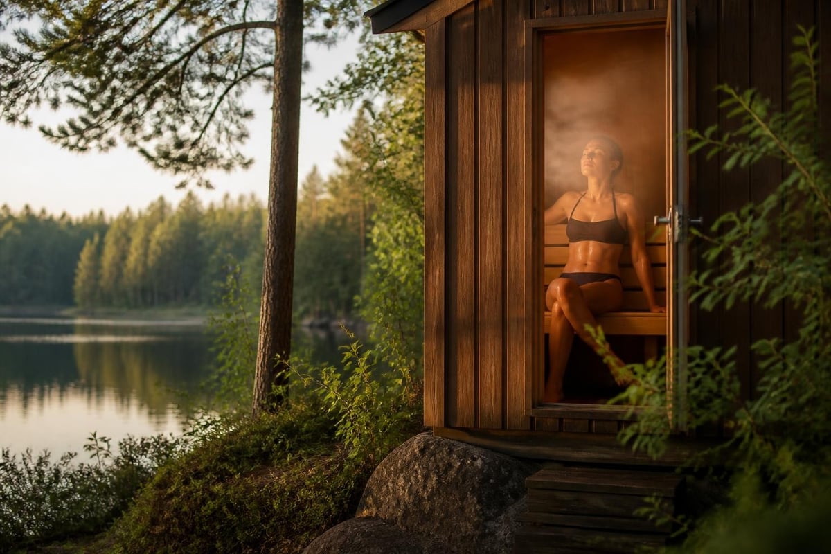 Cardiovascular changes during sauna