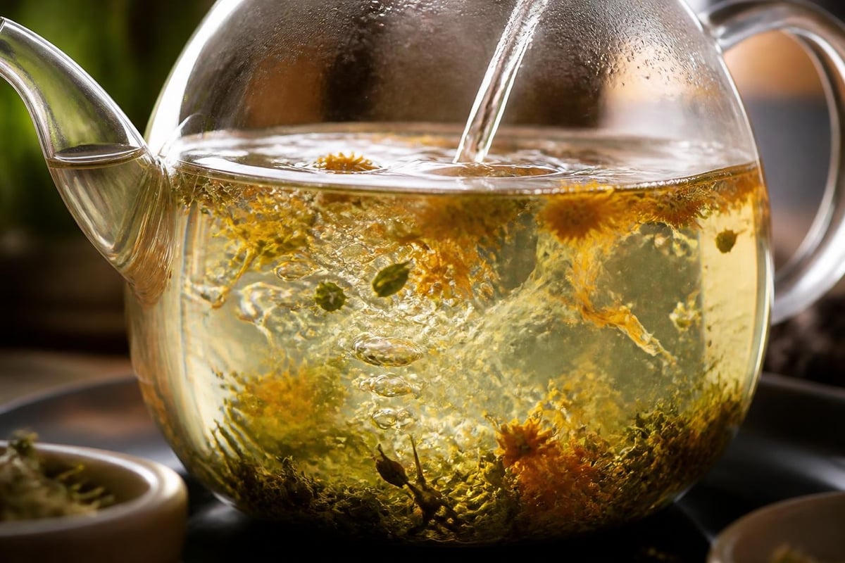 Extraction des composés actifs pendant l'infusion