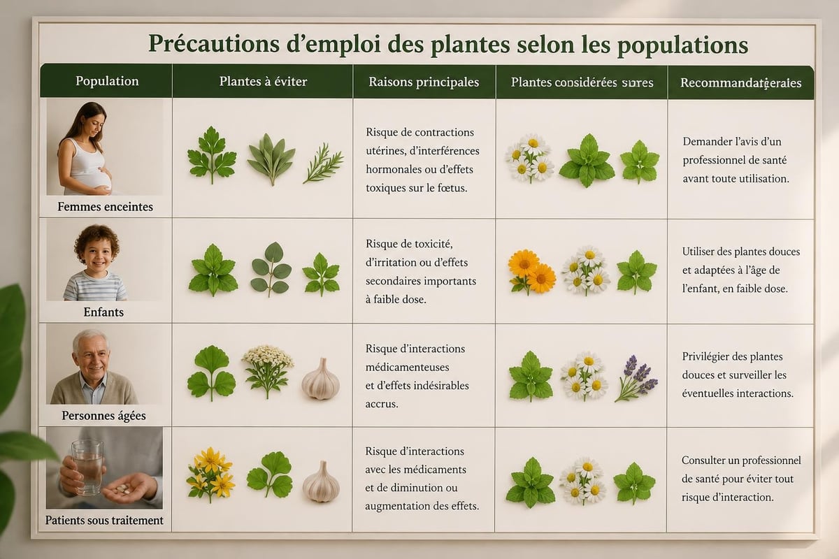 Sécurité et contre-indications des infusions