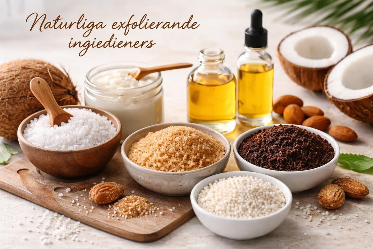 Naturliga ingredienser i kroppsskrubb
