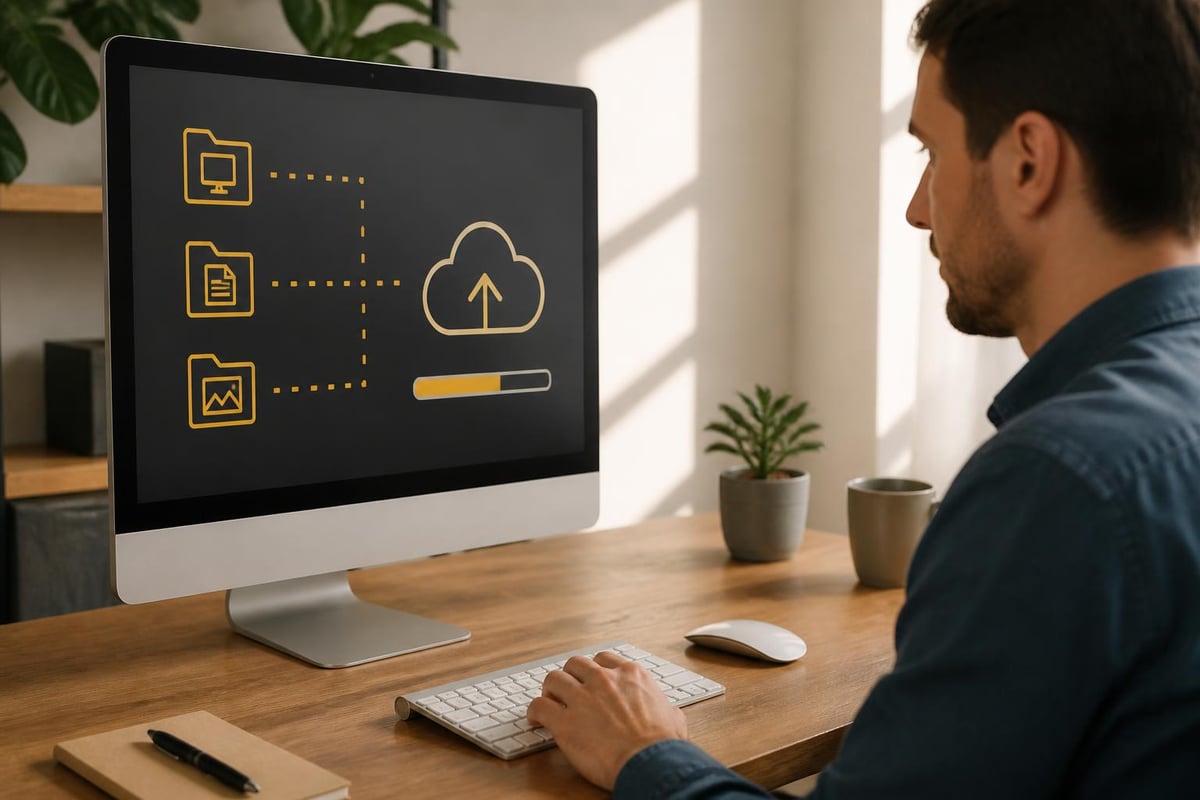 OneDrive folder synchronization process