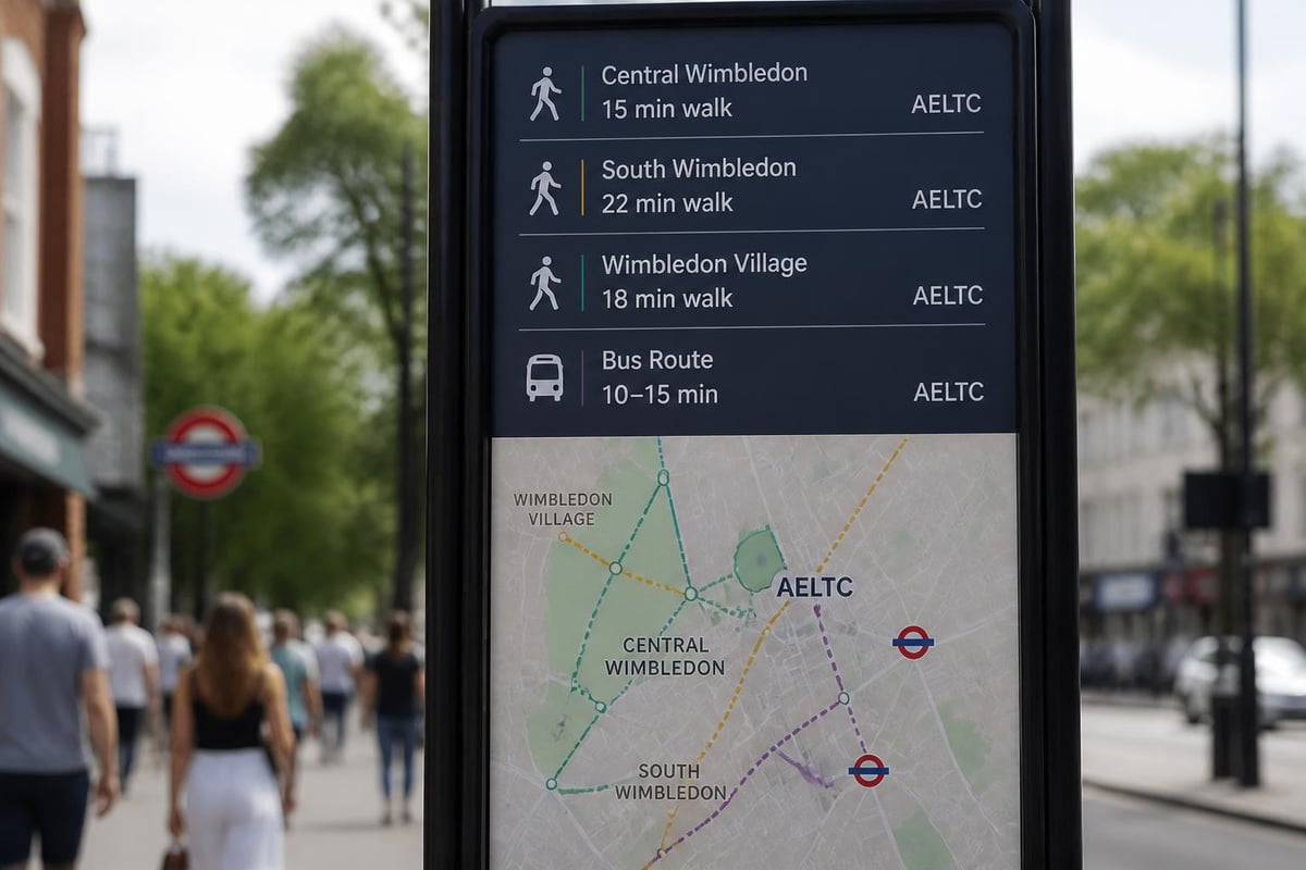 Transport routes to AELTC