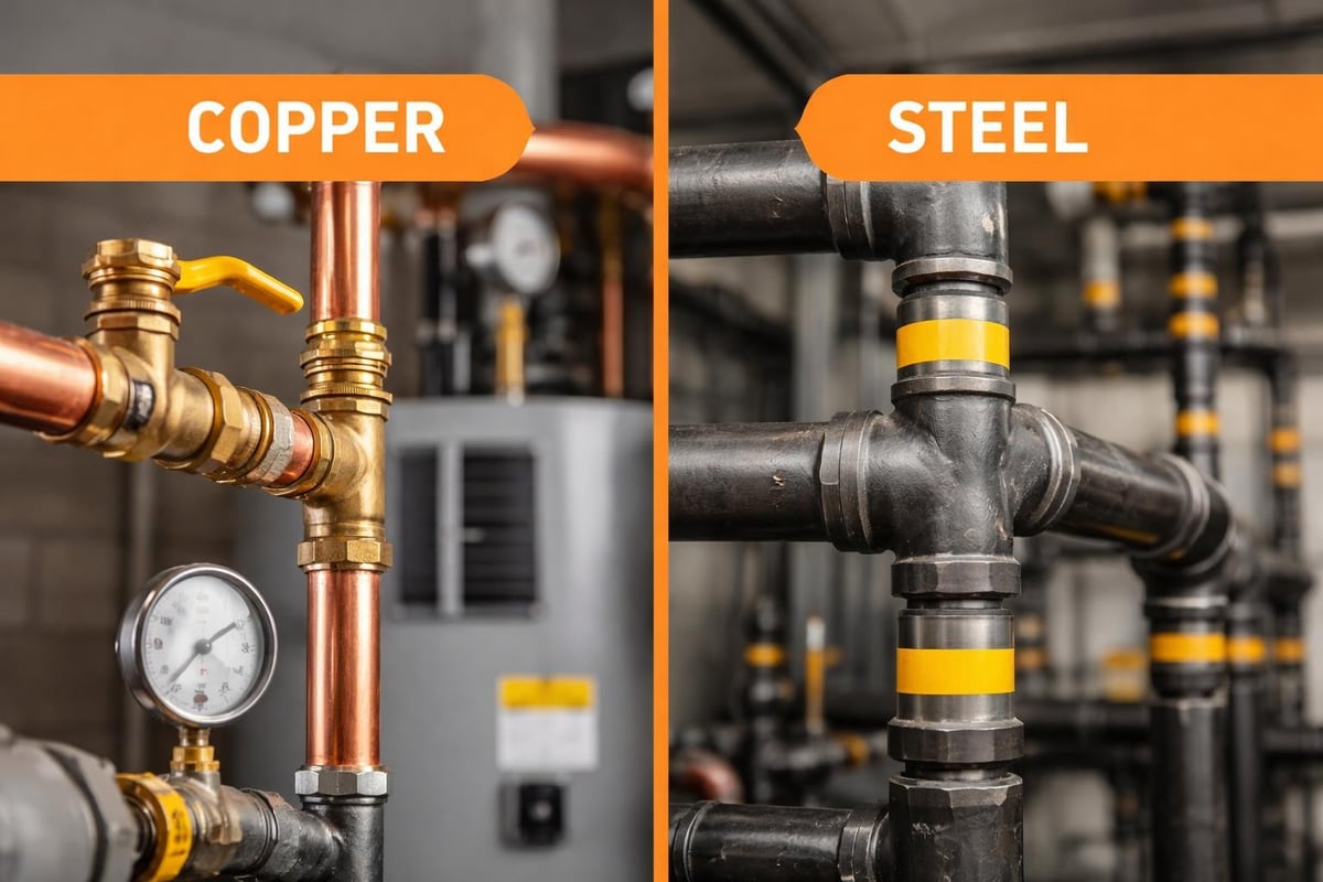 Gas pipework materials
