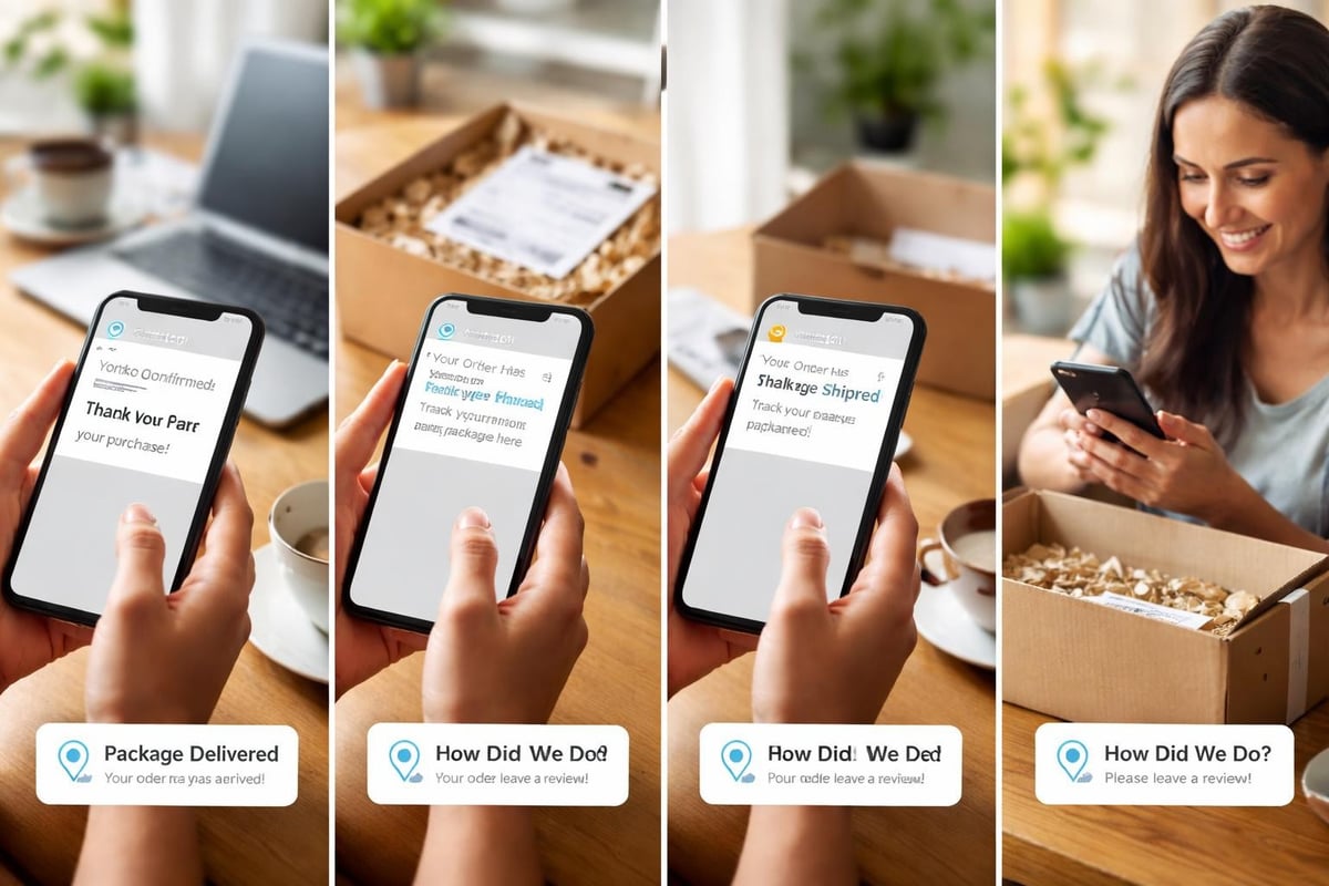 Customer communication timeline