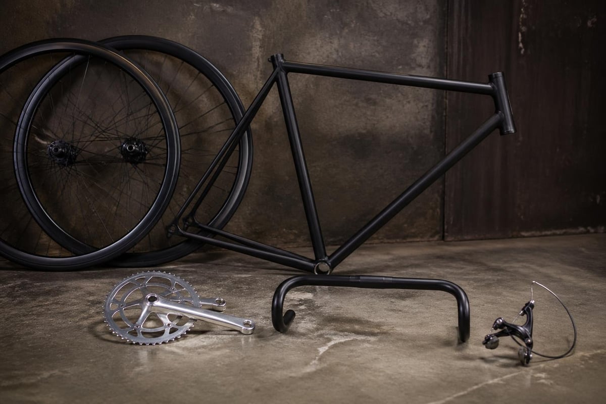 Fixed gear bike component assembly