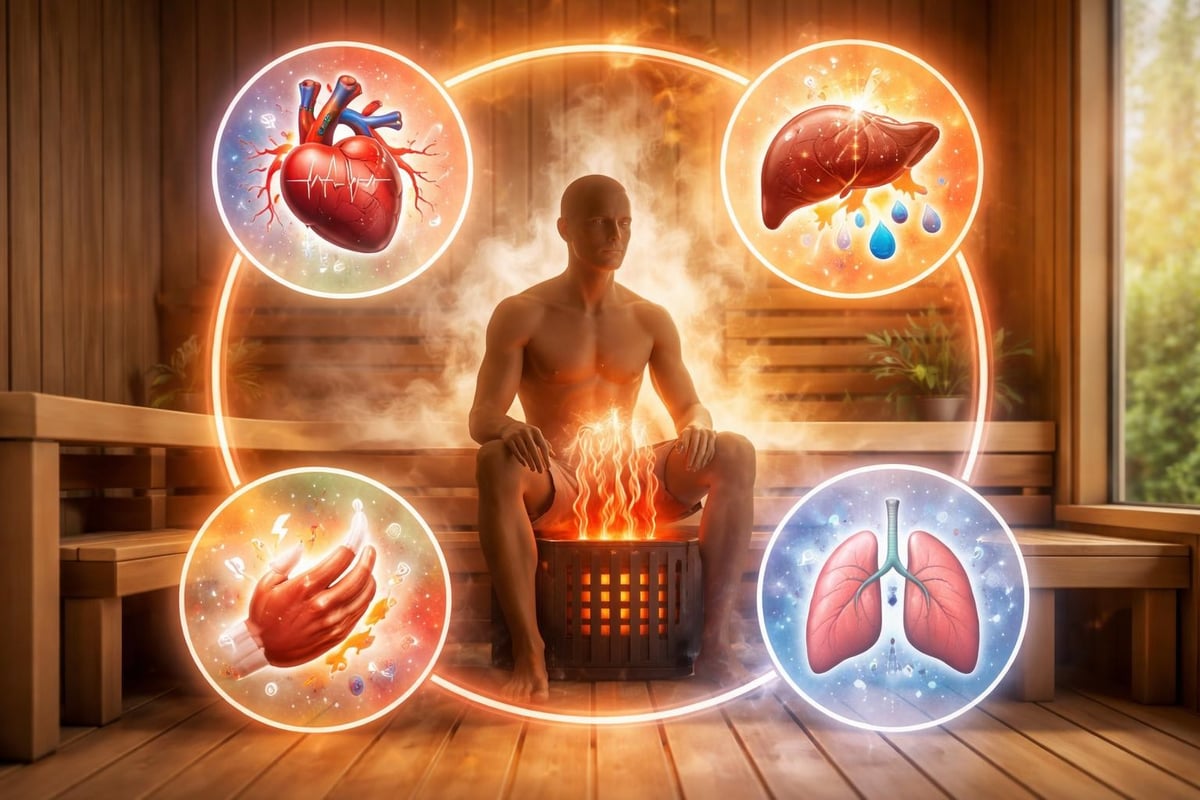 How traditional sauna heat affects multiple body systems