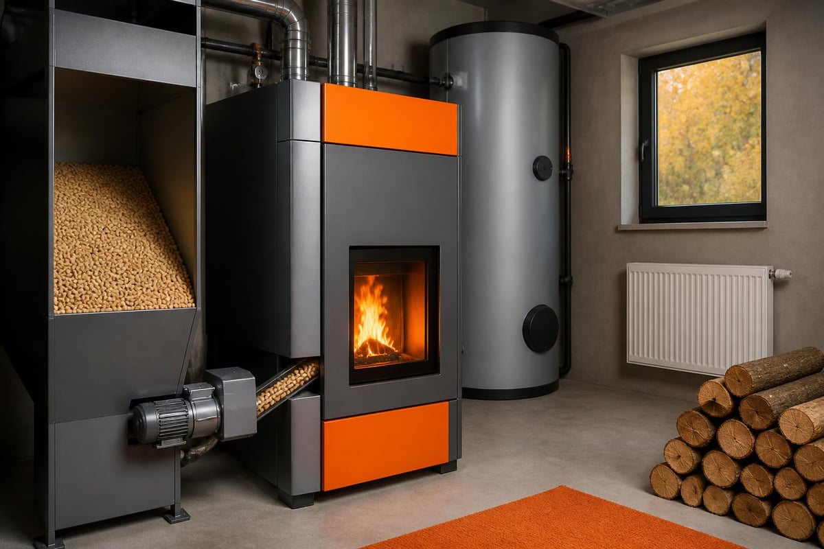 Biomass heating system